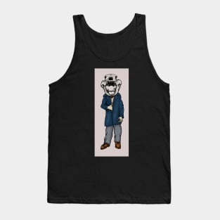 Navy bear boy Tank Top